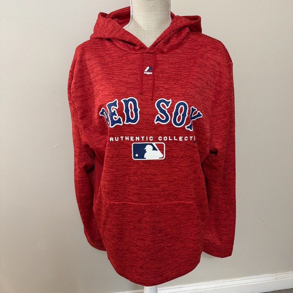 Boston Red Sox Majestic MLB Authentic Collection Hoodie Size L